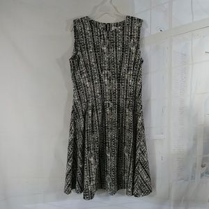 Calvin Klein fit & flair dress midi NWOT